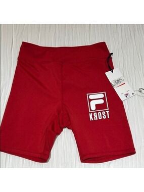 FILA KROST Red Soccer Biker Shorts